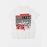 Plus Size White Movin Fast T-Shirt